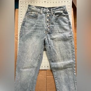 We wore what denim women’s size 27 high rise jeans